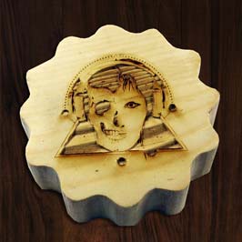 Custom Wood Engraved Picture Stamp